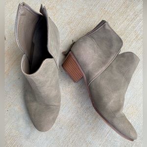 Grey 1.5 inch Ankle Booties